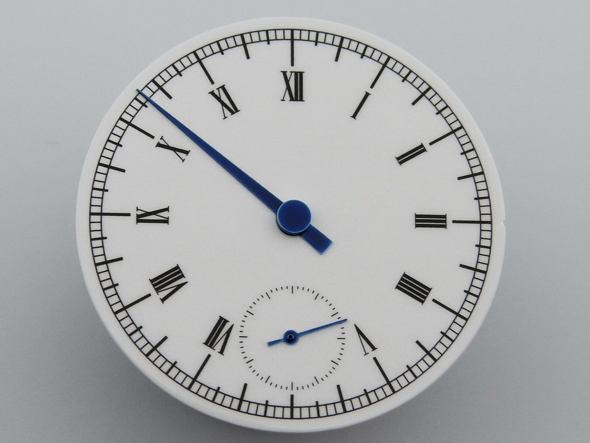 Cadran De Montre Blanc - 30,1 Mm - Pièce D'horlogerie D'occasion