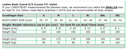 Top de natación EcoStinger protección solar UV protector contra erupciones resistente al cloro Aqua XS y S - Imagen 2 de 2