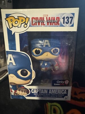 アメコミ funko pop Funko Pop! Marvel Captain America #137 (GameStop Exc) Vinyl Figure