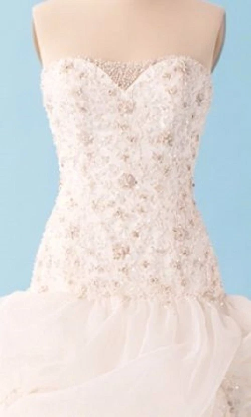 Alfred Angelo Belle's Disney Princess Strapless Ball Gown White #225 - Image 3 of 4