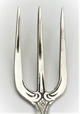 Hildesheimer Rose Brotgabel Sardinengabel 800 Silber Fisch Gabel (A52)