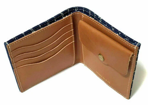 RRL carteras de cuero para hombres con tarjeta de crédito