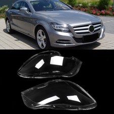 FOR MERCEDES BENZ W218 CLS 2010-2014 HEADLAMP HEADLIGHT LENS COVER CLEAR 1PAIR