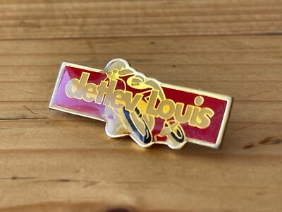 Detlef Louis 32x15mm Motorrad Pin 1990 90er mit Drehgewinde Sicherung