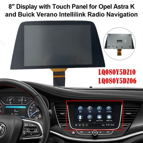 8" LCD Radio Touch Screen Display Assembly For Opel Vauxhall Astra K LQ080Y5DZ12