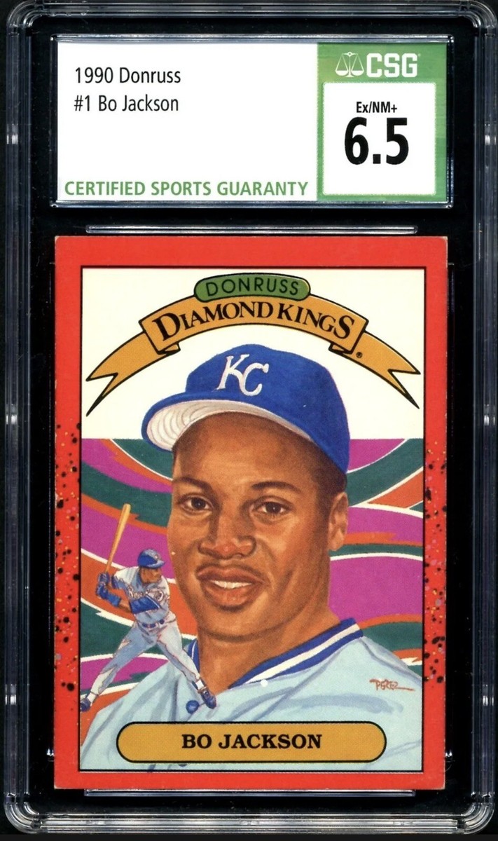 Bo Jackson 1990 Donruss Diamond King #1 CSG 6.5 Graded Card
