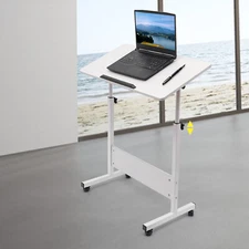 Adjustable Height Standing Desk Moveable Laptop Desk Write Table Computer Stand