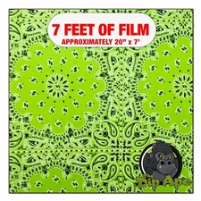 Hydrographic film Green Bandanna hydro dipping 7' x 20" hydro dip