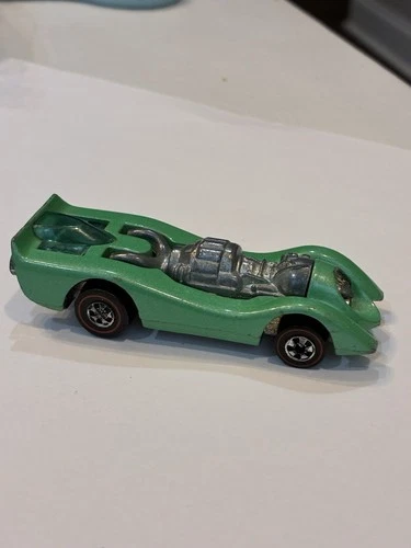 HOT WHEELS 1970 JET THREAT N.M./MINT REDLINE GREEN ENAMEL (RARE) HONG KONG