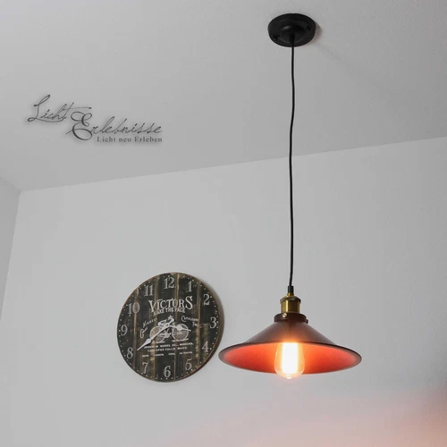 Lámpara Colgante De Comedor Vintage Diseño Industrial Negro E27 - Imagen 3 de 8