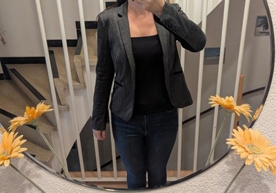 Esprit Blazer Damen Business Jacke Kostümjacke Gr. M Grau #0l3ogpd