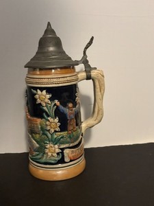 Vintage German Beer Steins w/Lid