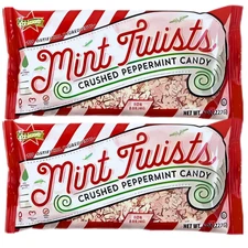 Atkinson's Mint Twists Crushed Peppermint 2 8oz bags Christmas Sale SHIPS FREE