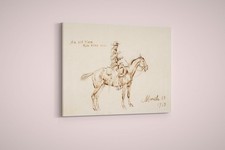 Charles Marion Russell - Friend Bob Letter Illustration II - Paper or Canvas