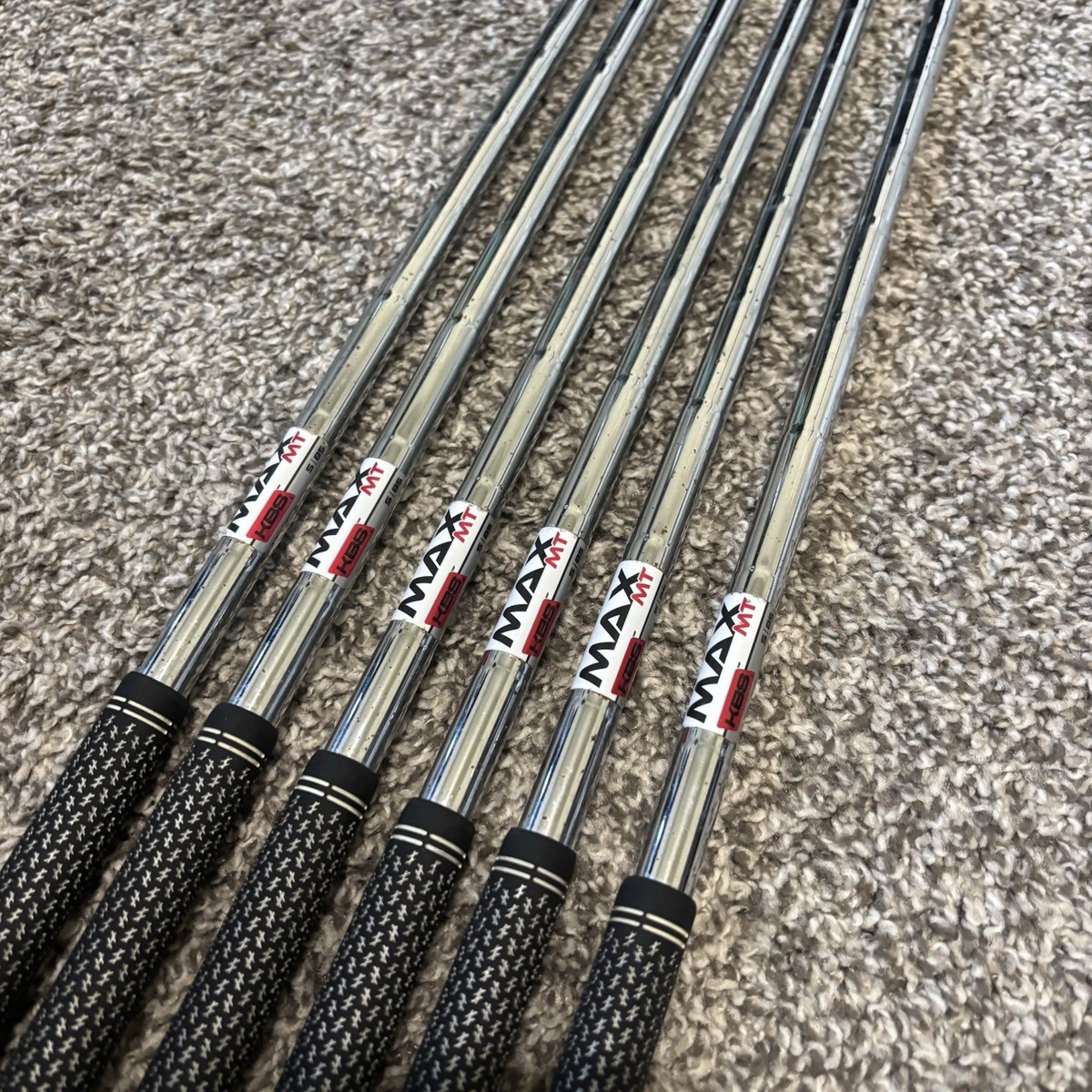 KBS Max MT 85 S Stiff Golf Shaft 6 Piece Set 34.25-37.25”Clean