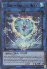 G Golem Crystal Heart - BLCR-EN042 - Ultra Rare - 1st Edition NM Yugioh Battle O