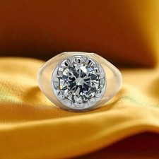 Anello uomo in oro giallo e diamante 0,45ct rigenerato a 1.900