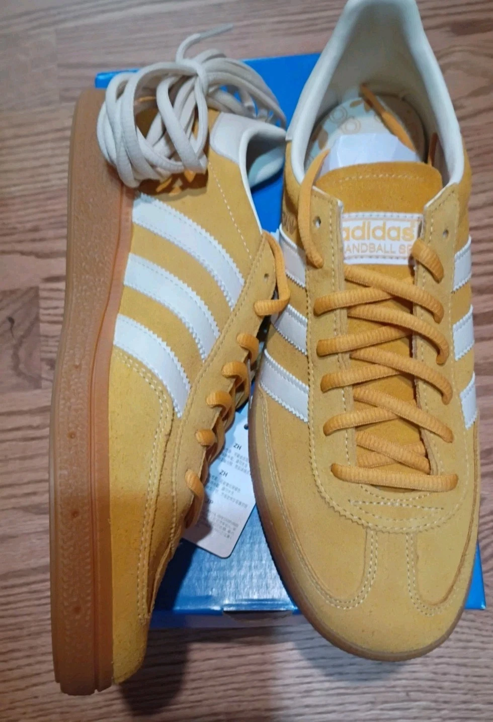 Mens Adidas Handball Spezial Preloved Suede Yellow IF7088 Sz 9 New In Box!