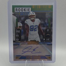 Panini Contenders Rookie Autograph Justin Eboigbe Chargers 2024 #246 NFL