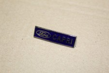 ford capri badge automotive blue