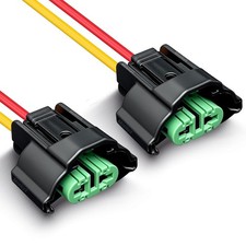 Female Adapter Pigtail Connector Replace OEM Headlight Fog Light Wiring -2