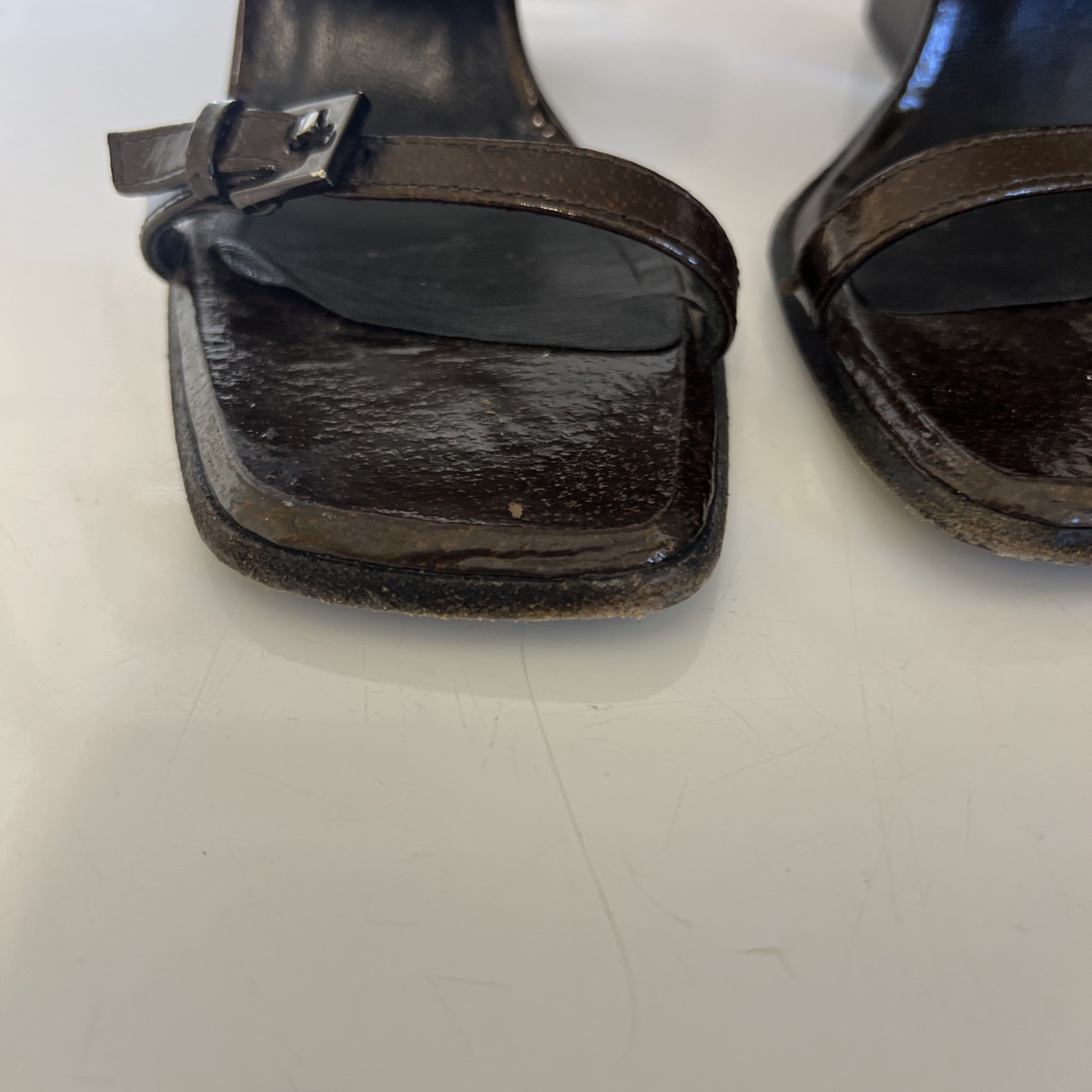 Gucci  Double strap Leather Slide On Mule Sandel Size 5 1/2 B