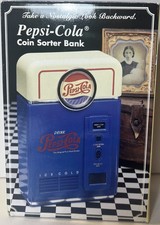 Pepsi Cola Coin Sorter Bank W/Original Box 1996 Vintage