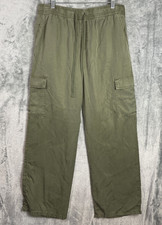 Social Standard Sanctuary Wide Leg Cargo Pants Large Relaxed Pockets Drawstring