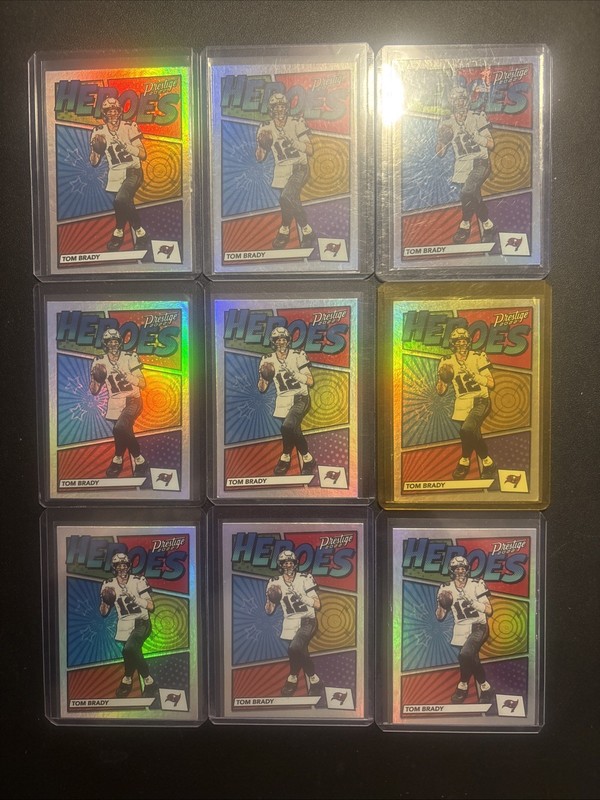 2022 (9)Tom Brady Prestige Heroes #15 Bucs/Patriots Future HOFer 