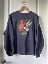 Vintage Space Jam Sweatshirt Crewneck Mens Medium Warner Bros Studio Store 90s