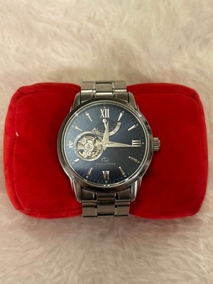 Orient Star Automatic Open Heart Uhr - Gebraucht Blaues Zifferblatt Silber Ba...