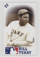 2000 Dunkin Gum Hall of Fame Bill Terry #22 HOF 0w6