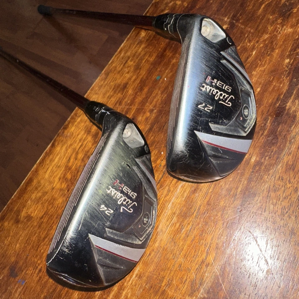 Juego Titleist 913H 24° y 27 Híbrido Mitsubishi Rayon Bassara 60HYB Grafito Senior Foto 3 de 4