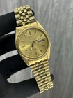 Vintage Seiko 5 SNXJ-89 Automatic 7009-3111 Gold Dial Fluted Bezel Men’s Japan.