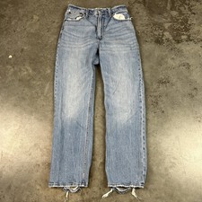 Abercrombie Fitch Jeans Womens 25x27 Blue The Ankle Straight Ultra High Rise