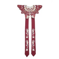 Elegant Embroidered Cloud Shoulder Scarf Faux Collar Headwear For Women Girls