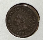 1886 US Indian Head Cent! Type I! FINE Details! Lower Mintage! Old US Coin!