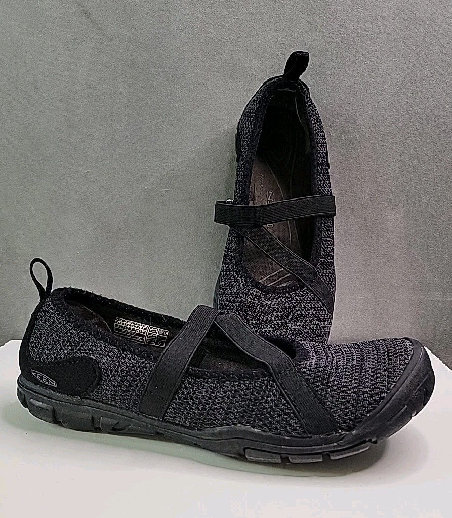 Scarpe da donna Keen Hush Knit Mary Jane comode slip on taglia 7 5 nere ottime!