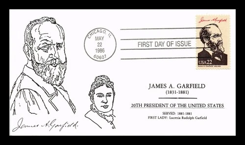 US COVER CLADDAGH CACHETS FIRST DAY OF ISSUE PRESIDENT JAMES A. GARFIELD