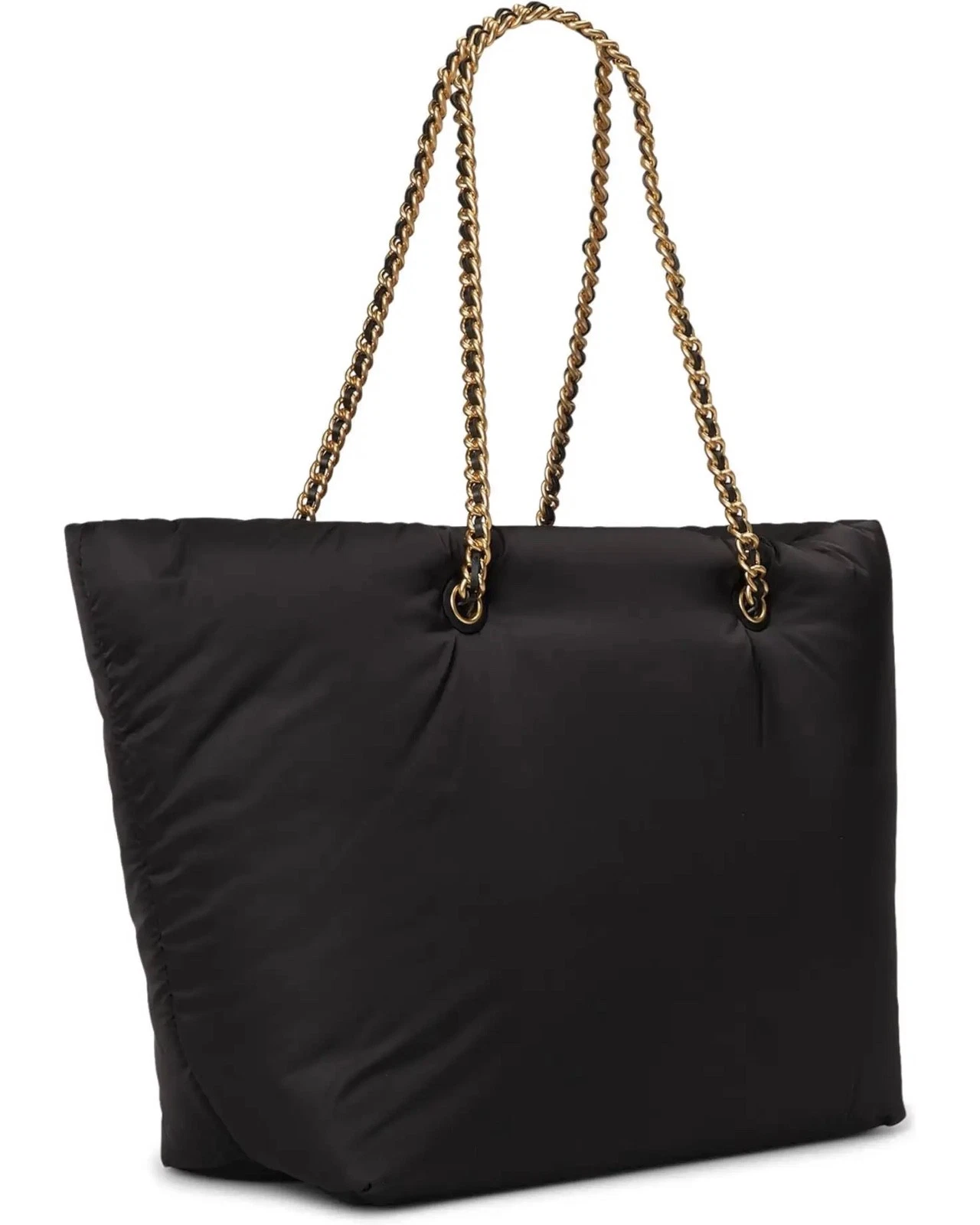 TORY BURCH $348 NERO ELLA PUFFY TOTE nuovo con etichette