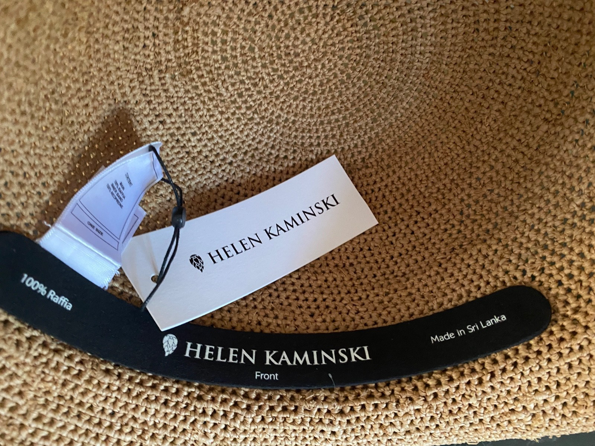 HELEN KAMINSKI PROVENCE 10 RAFFIA HAT NEW/TAG NOUGAT | eBay