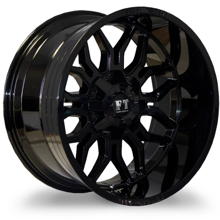 20x12 Gloss Black Wheel Full Throttle FT9 8x180 -44 - Image 3 of 3