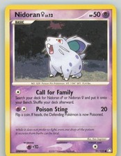 Nidoran F 91/123 Mysterious Treasures Pokemon NM