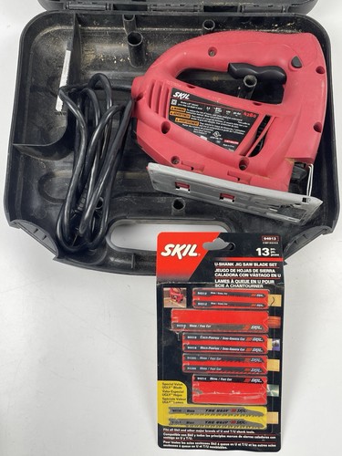 SKIL 4280 Variable Speed Corded Electric Jig Saw with Dust Blower  CASE & BLADES
