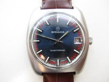 Rodania electronic ESA cal. 9154 Swiss all stainless steel men's watch - running