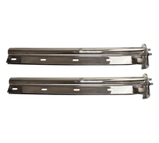 30" Stainless Steel Straight Spring Loaded Mud Flap Hanger 1-1/8" Bolt Spacing