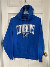 Dallas Cowboys Authentics Pullover Hoodie Blue Sweatshirt Men s Size L