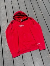 Vintage Nike Spell Out Pullover Hoodie Red