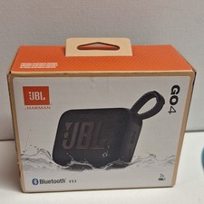JBL Go 4 Portable Bluetooth Speaker Waterproof New Sealed Box Black