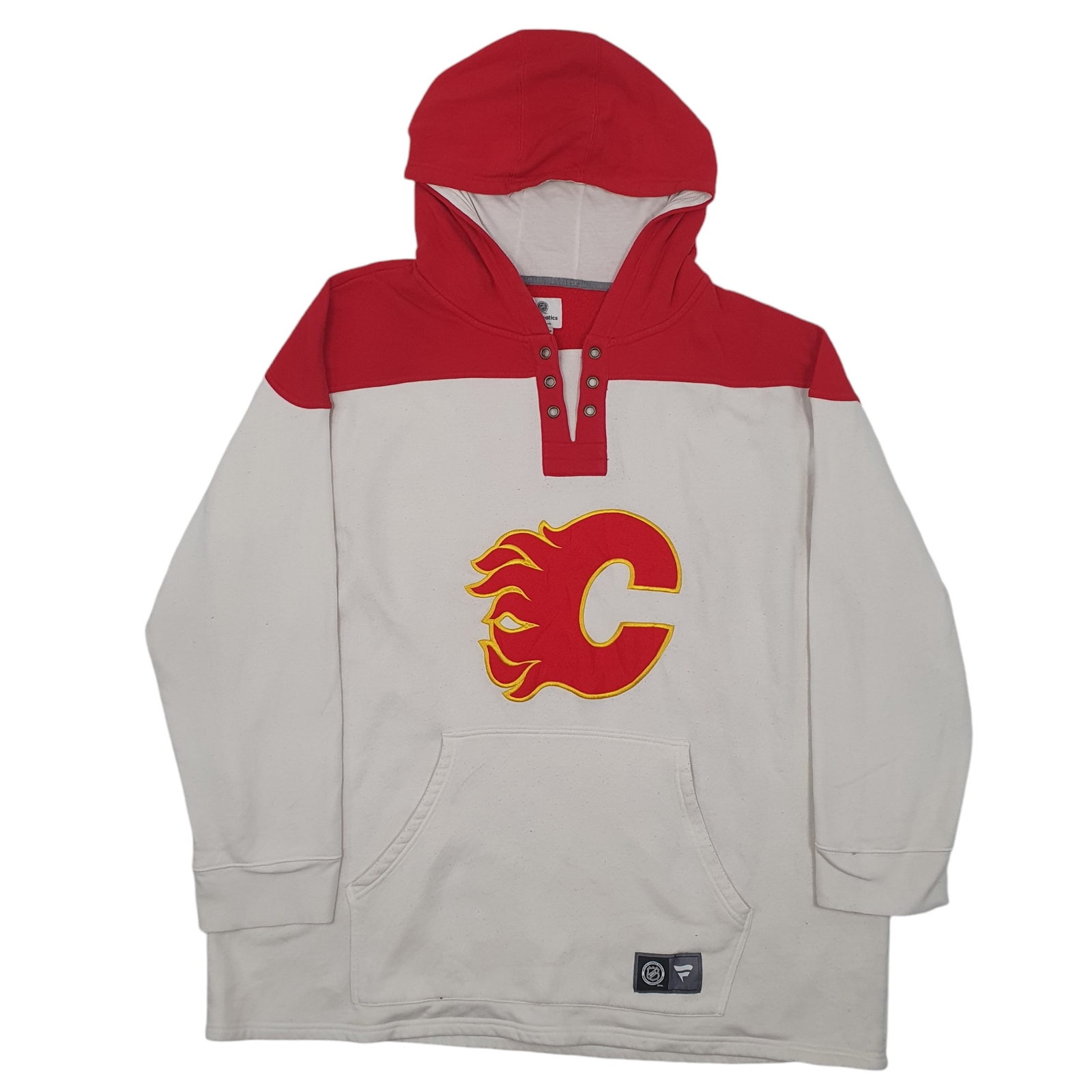NHL Hoodie Calgary Flames Jumper Sweatshirt Mens 4XL